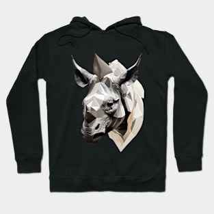 Black rhino head Hoodie